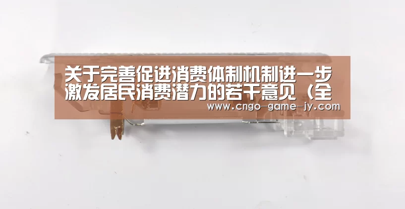 关于完善促进消费体制机制进一步激发居民消费潜力的若干意见（全文）_九游体育